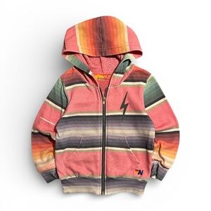 Aviator Nation Kids Rainbow Striped Hoodie